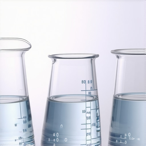 3 Lab Beakers with 2026 Med Measurement Marks