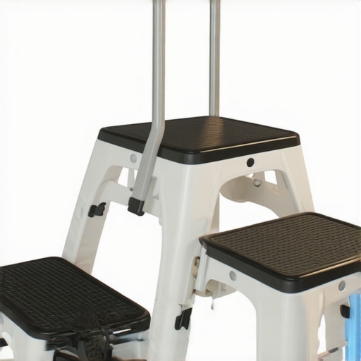 3 Step Stools with Extra-Wide Safety Rails