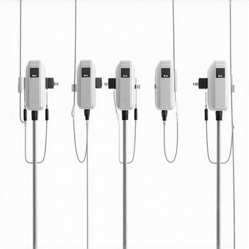 7 Mobile IV Poles with Integrated Power Strips