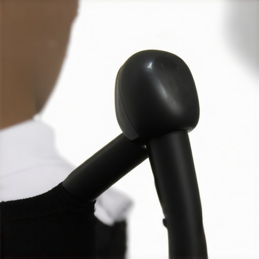 Cleaning Smart Earbuds for Accuracy Person disinfecting smart earbuds to maintain health monitoring accuracy.