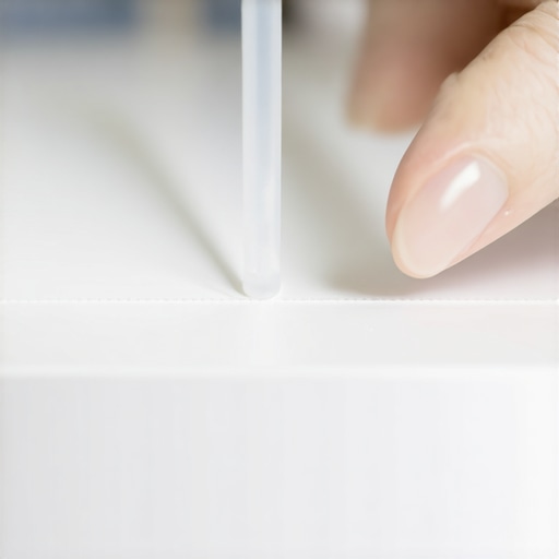 A hygienist carefully inserting a disposable liner into a dental impression tray at a dental clinic.