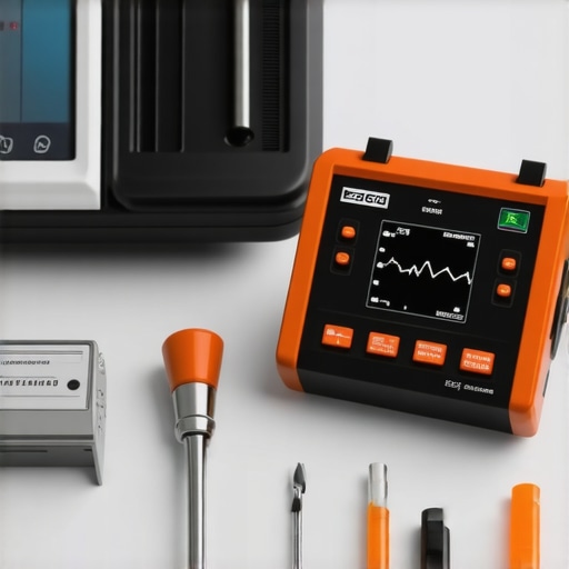 Technicians performing maintenance on medical devices with modern tools and digital interfaces