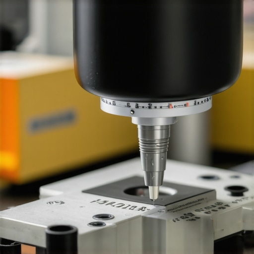 Technician calibrating a medical device with precise tools in a laboratory environment