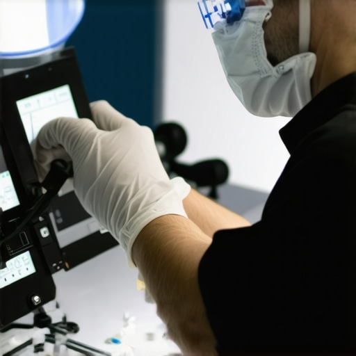 Ensuring Equipment Quality in Healthcare Healthcare professional inspecting medical equipment for integrity and performance