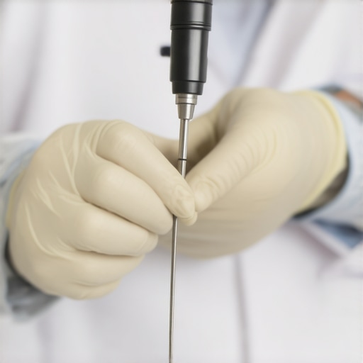 Expert calibrating medical devices accurately Healthcare professional calibrating medical equipment