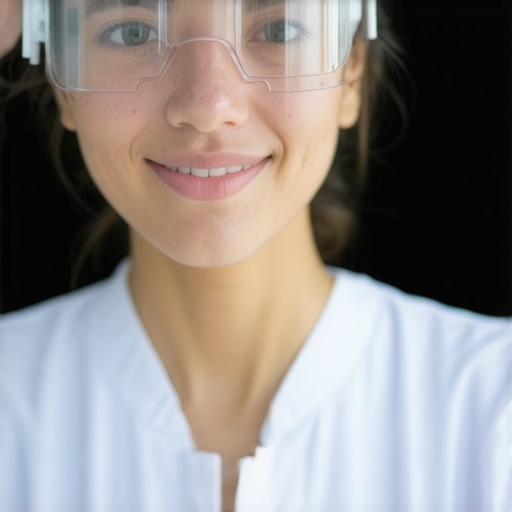 Medical staff analyzing equipment data in a high-tech clinic
