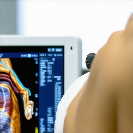 A detailed view of a medical ultrasound probe used for imaging in healthcare