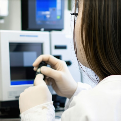 Technician calibrating laboratory devices to ensure accuracy and performance.
