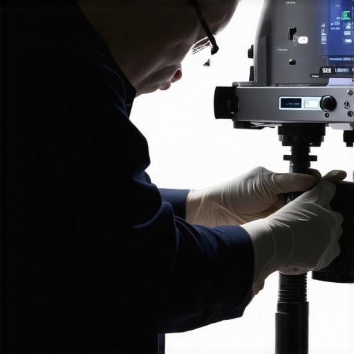 Medical Equipment Maintenance Technician calibrating and maintaining medical devices in a healthcare environment.