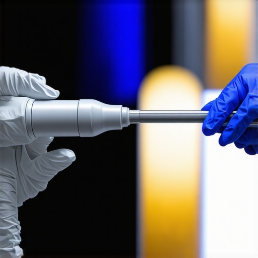A sleek, ergonomic gamma probe being used in a surgical procedure