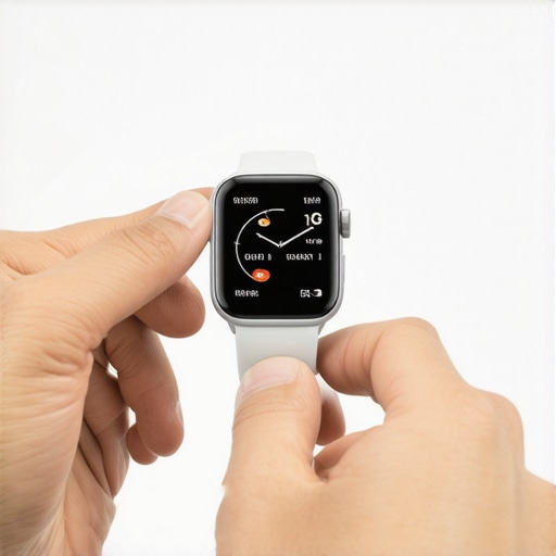 Doctor reviewing patient vitals on a smart wearable device