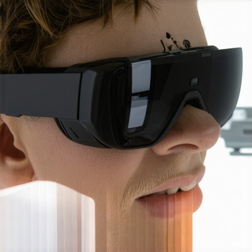 Dentist adjusting a bright, adjustable headlamp during a procedure