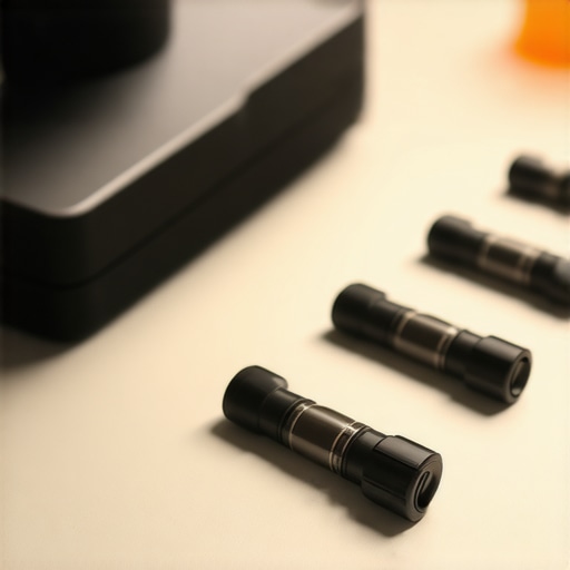 Technicians using calibration tools and monitoring systems on medical devices