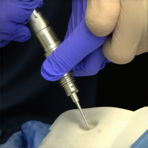 Healthcare worker demonstrating correct technique for handling clog-resistant suction tips in a clinical setting