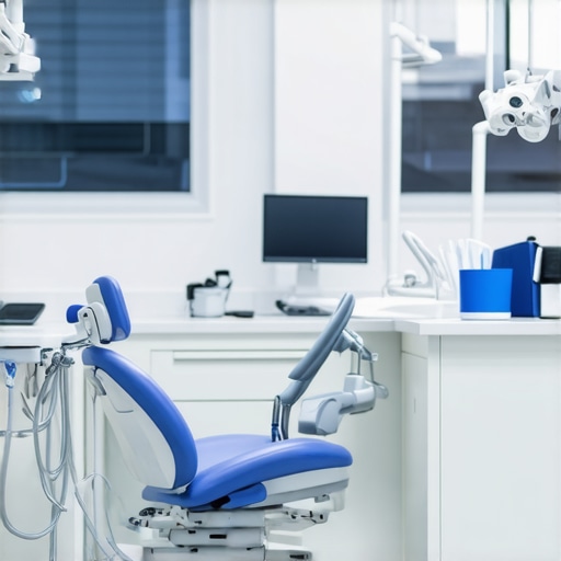 Quiet Dental Vacuum System Installation Technicians installing advanced, noise-reducing dental vacuum machines in a modern clinic.
