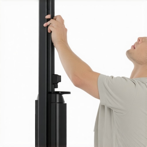 Selecting the Perfect Mobile Standing Frame at Home Person customizing a portable standing frame in a living room for improved mobility.