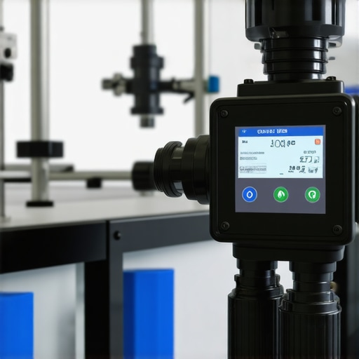 Modern smart chemical pump with digital interface in a lab
