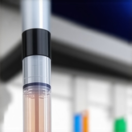 Medical professionals performing calibration on advanced medical equipment in a healthcare setting