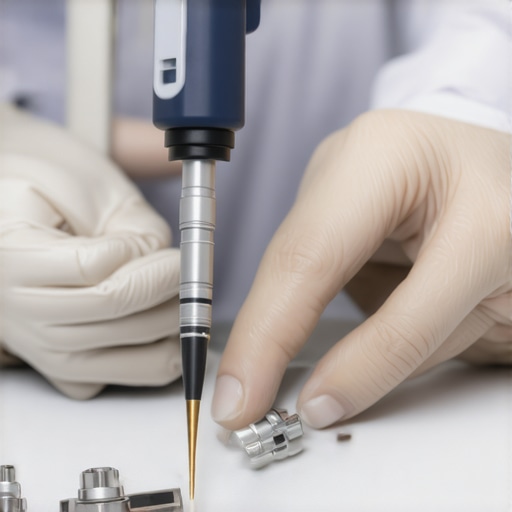 Technician calibrating a medical device to ensure accurate diagnostics