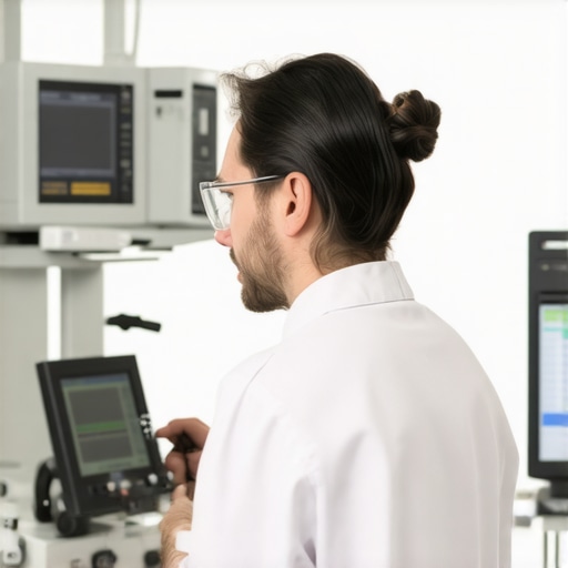 Effective Medical Equipment Maintenance Healthcare professional maintaining medical devices in a clinic.