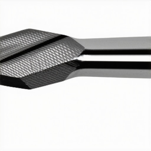 Modern Dental Chisel for Bone Shaping Illustration of a tungsten carbide dental chisel with ergonomic handle being used for bone shaping