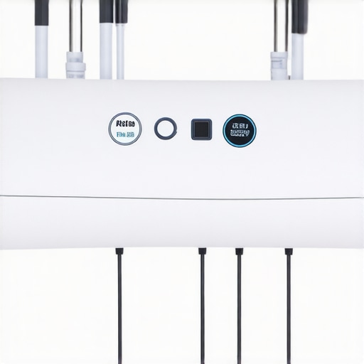 Close-up of a smart hospital pillow equipped with sensors and adaptive features during sleep study.