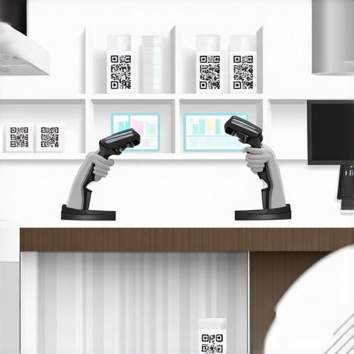 Smart Storage Systems in a Medical Lab Technicians organizing samples using automated storage vials and digital inventory tools.