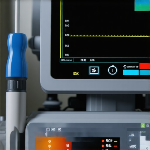 Understanding Medical Device Nuances Detailed close-up of an advanced medical device with digital controls and sensors.