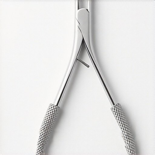 Durable Surgical Forceps Close-up of durable stainless steel surgical forceps with textured tips